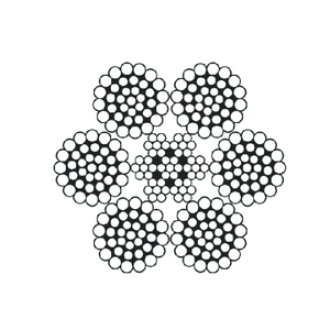 6 X 36 IWRC Construction General Purpose Use