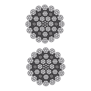 35 X 7 Rotational Resistant Wire Rope Line Drawing