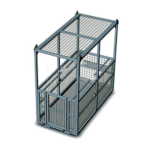 6 Person Crane Cages Line Drawing