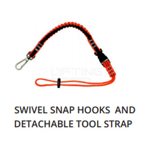 LINQ Tool Lanyard with Swivel Snap Hooks and Detachable Tool Strap