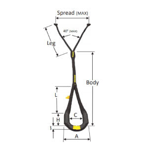Black Snake - Bulldozer Y Strap - Lifting Gear AU