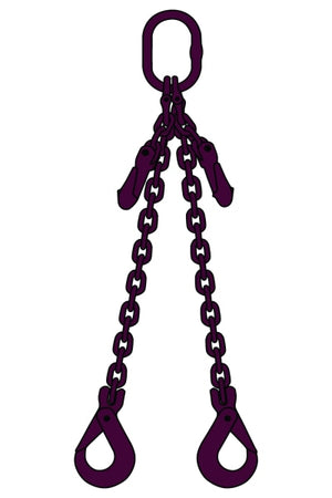 Grade 120 Pewag Chain Slings- 2 leg Purple