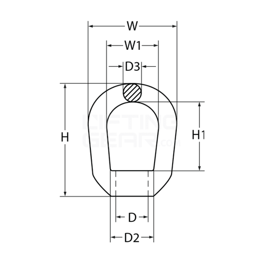 AUSTLIFT Eyebow Nut M24 (Lifting Loop) - Lifting Gear AU
