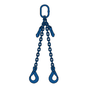 S1 Chain Slings 2 Legs Blue