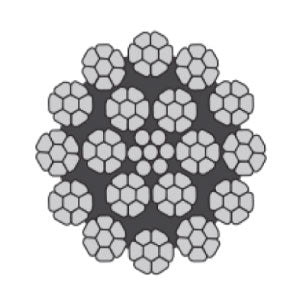 Usha Martin 18 X 7 Rotation Resistant Wire Rope (Per Metre) Line Drawing